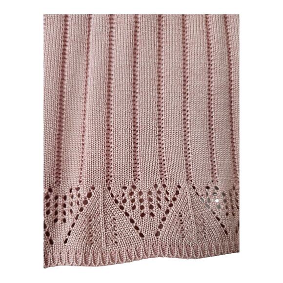 Alfred Dunner NWT Womens LG Pink Sweater Knit Short Sleeves USA - Picture 4 of 10